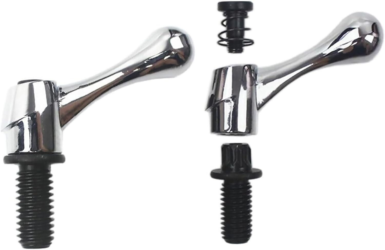 2PCS Adjustable Table Crank Handle Spindle Locking Screw M12 Male Bolt Suitable for Most Milling Machine Tables