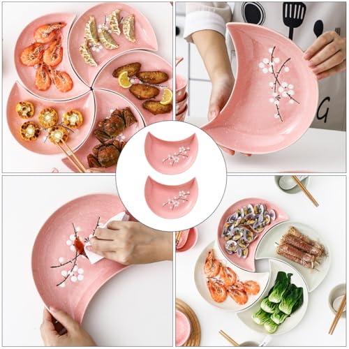 Platos Sushi de Cerámica Rosados Juego 2 Piezas miniatura 7