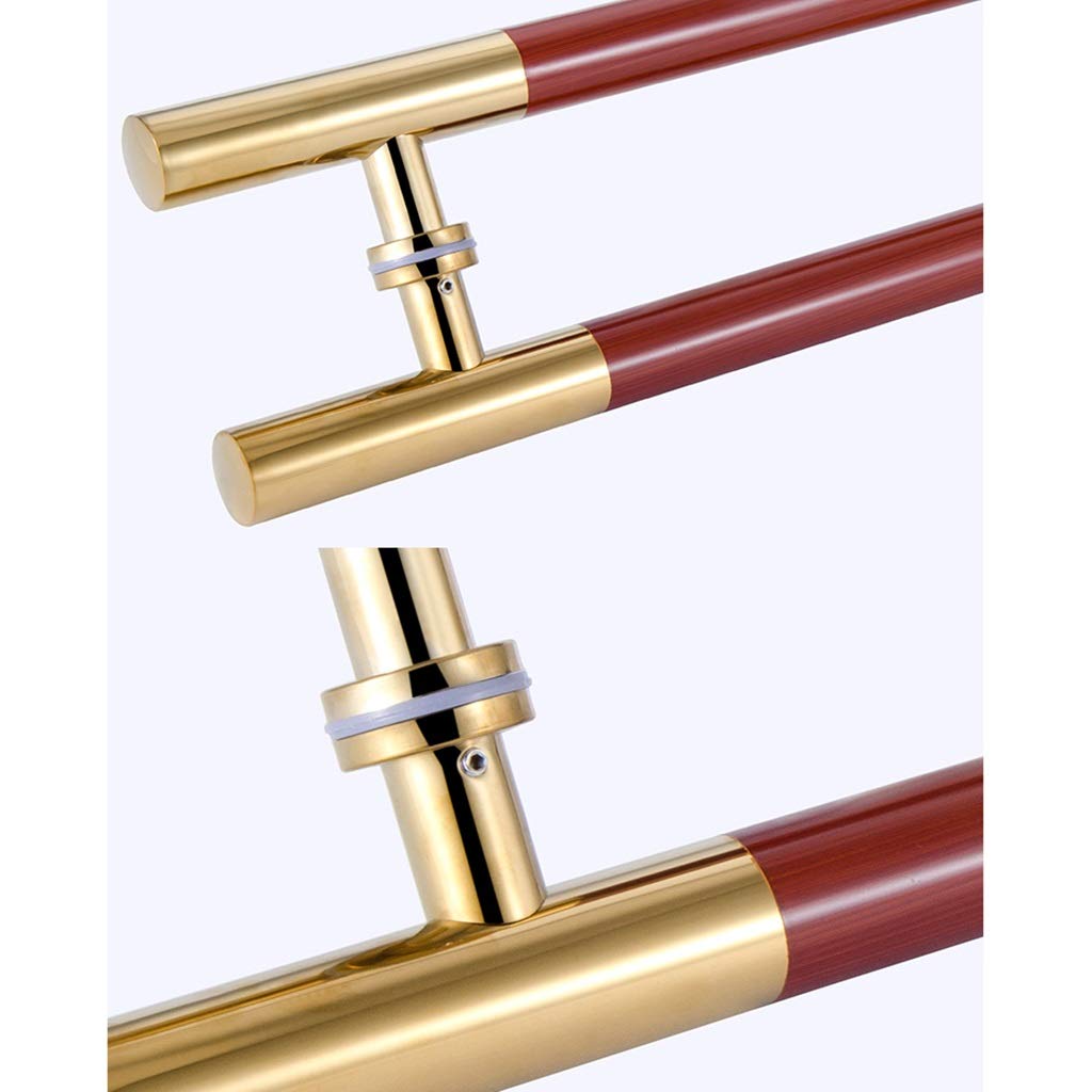Herrajes para Puertas, Tienda de hogar, Manilla de Empuje/tracción para Puerta de Vidrio, Puerta de Madera, Puerta de Granero, Manilla corredera, Manilla Tubular Redonda de Acero i