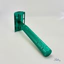 Lake Feath Metal Safety Razor | Lightweight | for Women and Men | Plastic-free | Includes five razor blades (Grass Green) gallery image