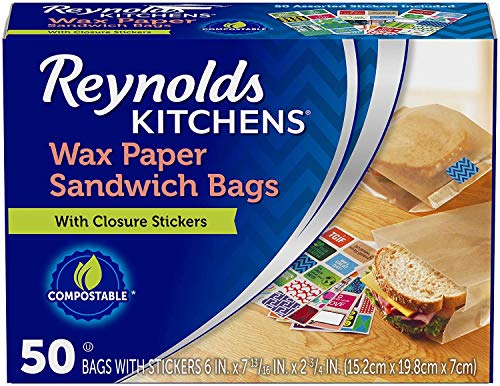 Reynolds Kitchens Sandwich and Snack Wax Paper Bags. Pack of 1