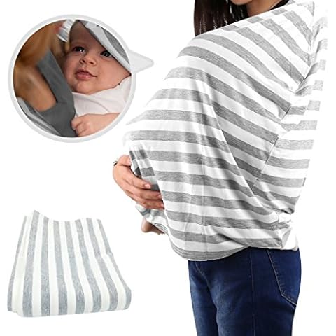 Nursing Breastfeeding Cover Scarf for Multipurpose - Infinity Shawl,Ideal for Gifts B Cover