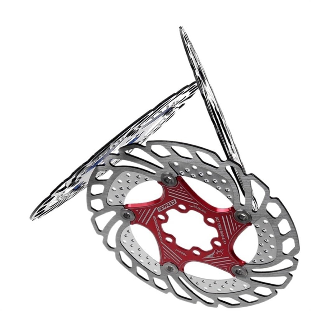 Disco Freno Discos de freno Rotor de bicicleta de montaña, 160mm, 180mm, Disco 203mm, 140mm, frenos de disco de bicicleta, accesorios de refrigeración for ciclismo Freno Disco(Color:Cool 160red)