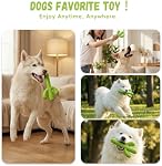 MewaJump Dog Chew Toys, Durable Rubber Dog Toys for Aggressive Chewers, Cactus Tough Toys for Training and Cleaning Teeth, Interactive Dog Toys for Medium/Large Dog