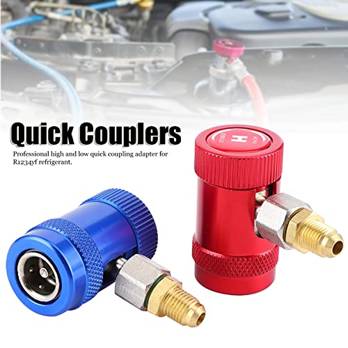 Adaptador de puerto de servicio para aire acondicionado flexman R4yf, adaptador de acoplamiento rápido alto y bajo para refrigerante R4yf miniatura 2
