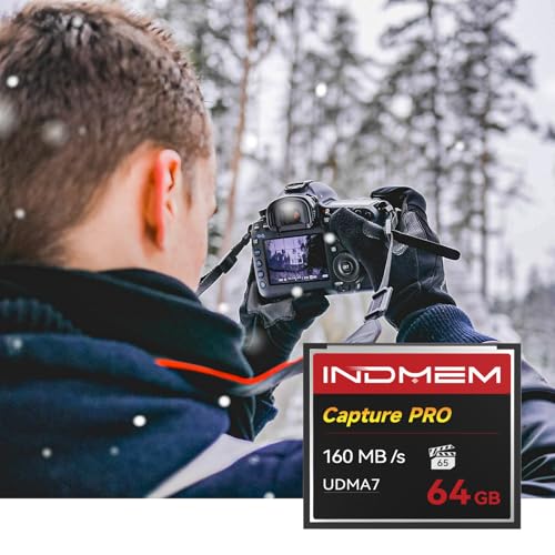 Image of CF Card 64GB Memory Card High Speed UDMA Up to 160MB /s Camera Cards Designed for Photographers & Videographers,Support High-Speed Continuous Shooting or 4K Video Recording