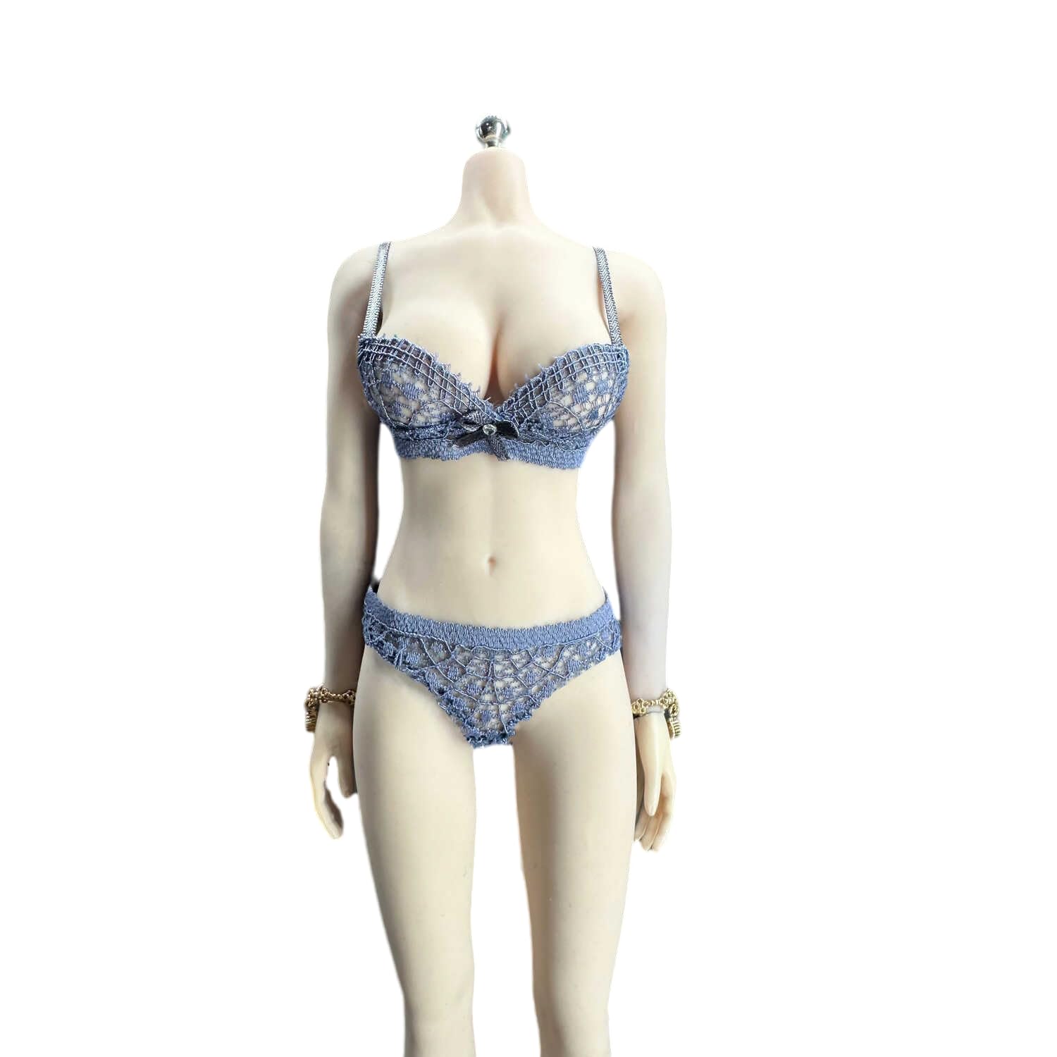 Soutien-gorge de bikini élastique 1/6 en dentelle fine pour figurine