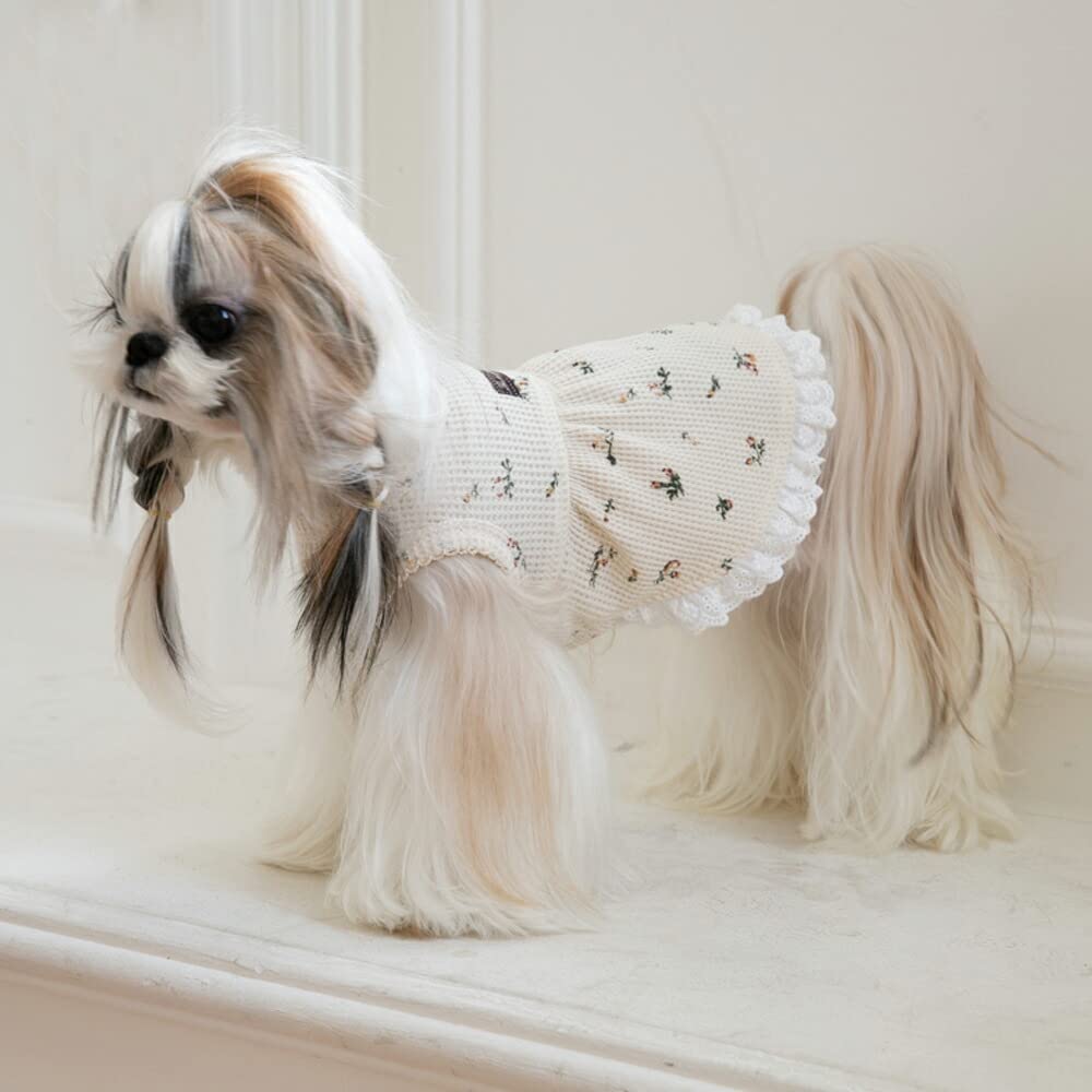グラニースクエアモチーフでワンピースの作り方／犬服・かぎ針編み