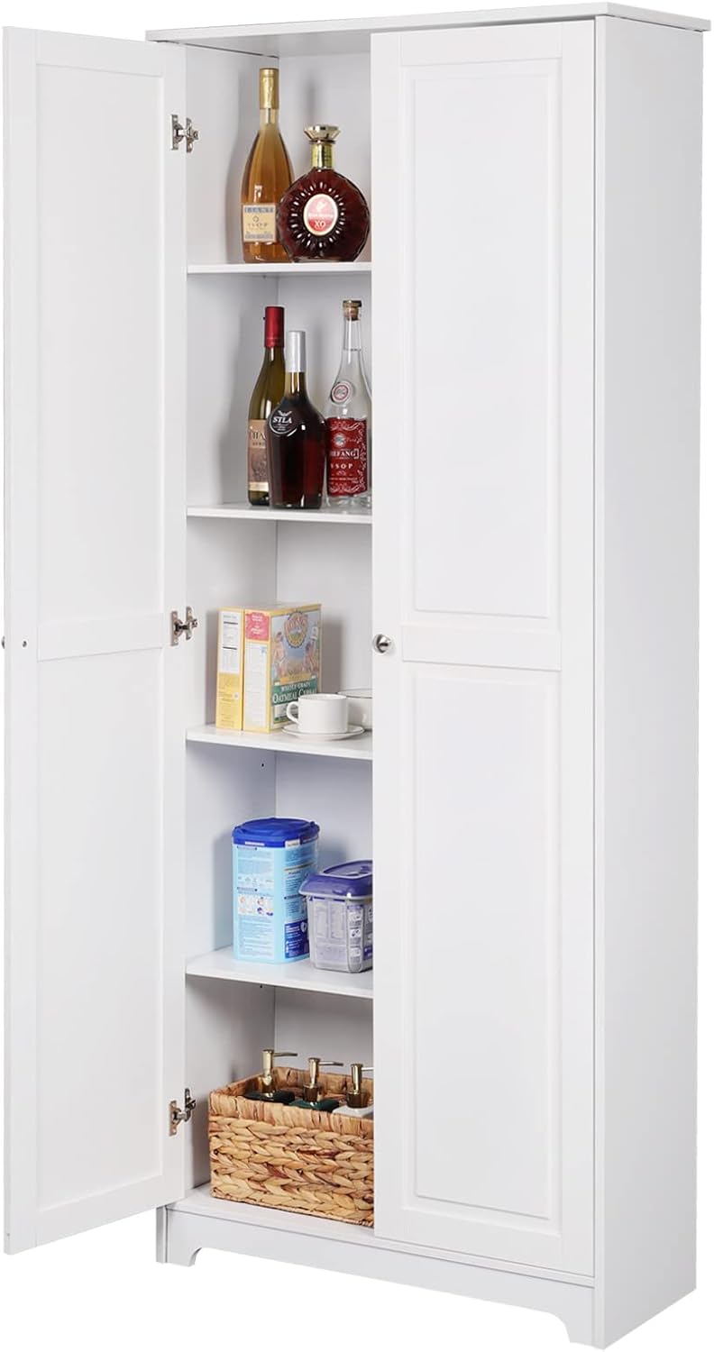 Buy VINGLI 72” White Pantry Tall Kitchen Pantry Storage