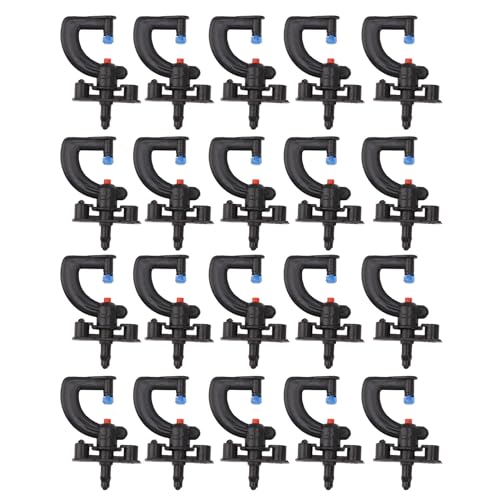 20pcs gタイプアトマイズノズル効率的な冷却ミストノズルファームガーデンアウトドア (屈折マイクロスプレー)