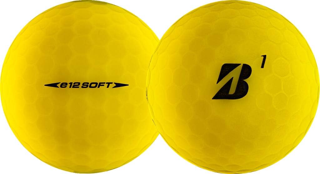 Amazon ブリヂストンゴルフ E12 Soft サーリンカバー 3ピース ゴルフボール Usa直輸入品 イエロー ブリヂストン Bridgestone ゴルフ用品