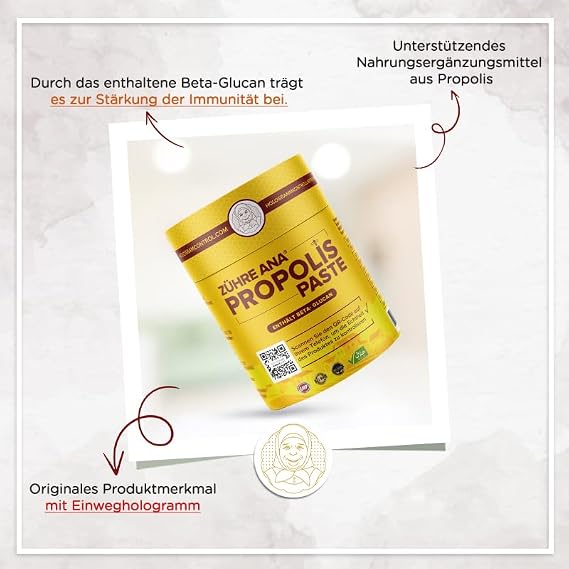 Zühre Ana Propolis Macunu - Beta Glukan Ve Ginseng Katkılı Hologramlı Ürün 240 g