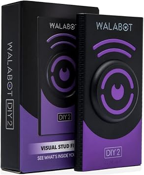 Walabot Diy 2 Visual Stud Finder and Wall Scanner, Wi Fi (2 Items) | Walabot Diy 2 Plus Carrying Case, Rechargeable Battery, Detects Studs, Pipes and Wires, Ios and Android