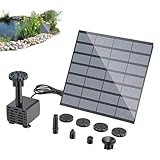 Solar Water Fountain | with 8 Nozzles Outdoor Aerator - 1.5w Solar Powered Fountain - for Garden Pond Patio Backyard Lawn Pathway Pool