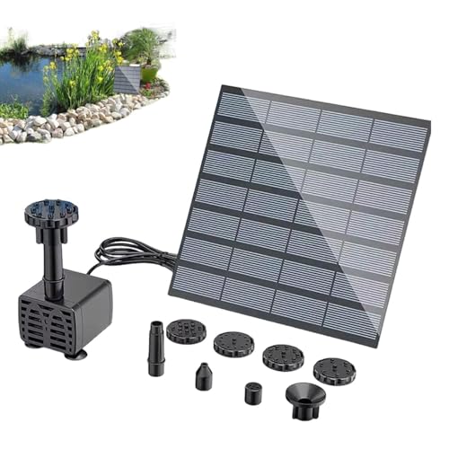 Fontaine solaire à eau 1,5W fontaine à énergie solaire pour cour et jardin