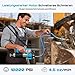 Seesii Akku Fettpresse Set: 10000 PSI Hochleistungs Elektrische Fettpresse mit 4,6 oz/min, 2 Akkus, 39,4" langem Schlauch, 90-Grad-Kupplung und 3 Mundstücks für Schnelleres und Müheloses Schmieren