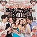 40th Birthday Decorations for Women Black Rose Gold, 40th Birthday Crown and Sash Awesome Since 1986 Banner Backdrop Balloons Cake Topper Table Sign Hanging Swirls Vintage 1986 Gifts 21pcs
