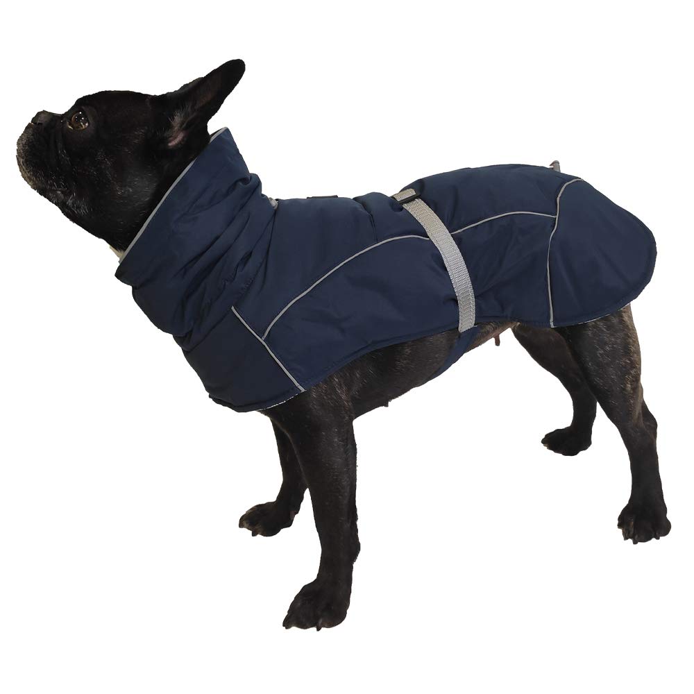 Croci Hiking Hundemantel, wasserdicht, Makalu, temperaturregulierendes Futter, Dunkelblau, 90 cm