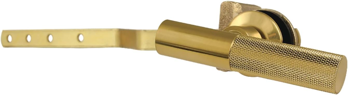 Kingston Brass KTKNL3 Convergent Front Mount Toilet Tank Lever with Knurled Handle, Antique Brass