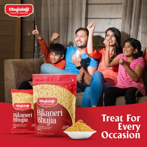 Image of Bhujialalji Bikaneri Bhujia (Combo pack of 2) 2kg | Rajasthani Namkeen | indian Spices | Indian Tea Time Fresh & Mixture | Ready to eat.