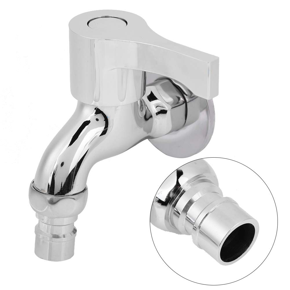 Washing hine Wall Mounted Water Faucet Single Cold Tap Copper Water Faucet G1 2 Bathroom Basin Kitchen Sink — view 6