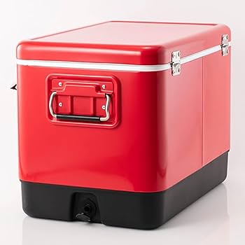 Amazon | チャムス (CHUMS) スチールクーラーボックス レッド