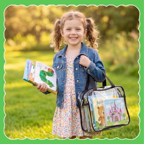 Dntorx Toy Storage Bags, Organization and Storage, 6 Pack Clear PVC Storage Organizers - Large Waterproof Zipper Bags with Handles for Kids Books, Puzzles, Blocks, Travel and Classroom — view 2