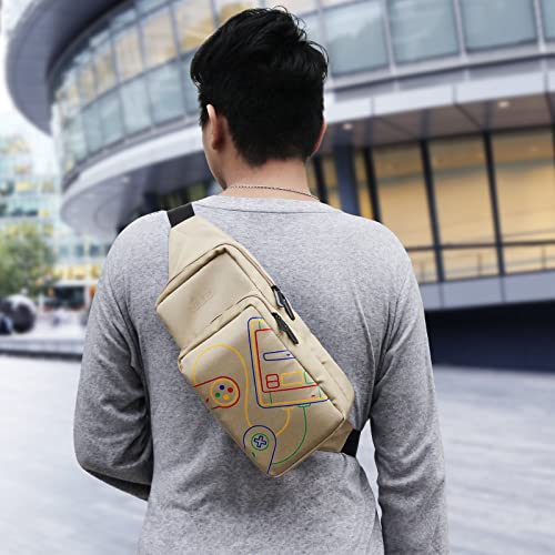 Steam Deck Carrying Bag, Switch/Switch Oled Console&Accessories Travel Carrying Case, Mini Retro Console Style Travel Bag, Small Portable Sling Crossbody Shoulder Bag For Hiking Walking Biking (Grey) #TOP6