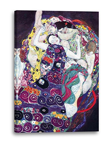 Printed Paintings Stampa su Tela (70x100cm): Gustav Klimt - La Vergine (1913)