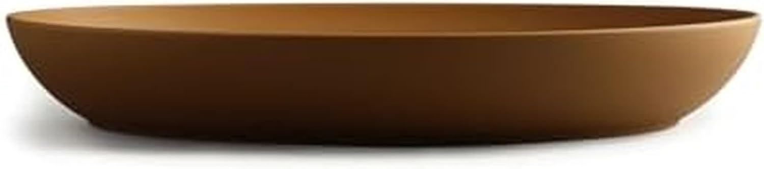 Year & Day Outdoor Eco-friendly Lightweight Oval Low Serving Bowl, Plant Derived Microwave Safe, Canyon, 18 inch