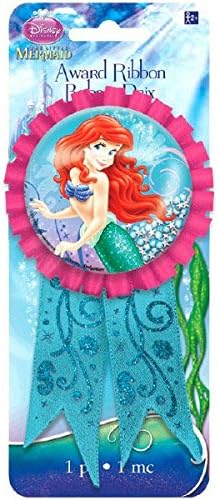 Amazon.com: Disney Ariel Little Mermaid Birthday Party Award Ribbon (1 ...