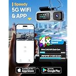3 Channel 4K Dash Cam Front and Rear Inside, Built-in 5G WiFi, 4K+1080P+1080P Dash Camera for Cars with 64GB Card, Dashcam with Loop Recording, G-Sensor, 24H Parking Monitor, Silver - Image 3