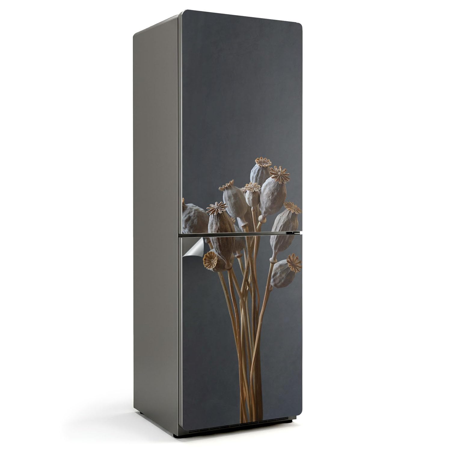 Autocollants pour Frigo Décoration Bouquet Pavot Ambiance Cuisine