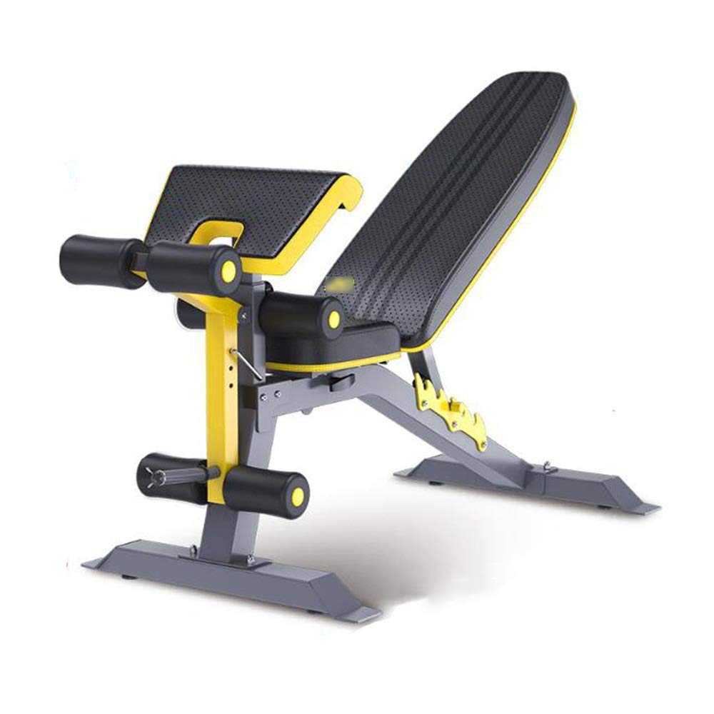 AYCDL Weight Bench Weight Bench, Commercial Fitness Chair Sit-Ups Fitness Equipment Household Multifunctional Aid Flying Bird Dumbbell Bench Workout Bench