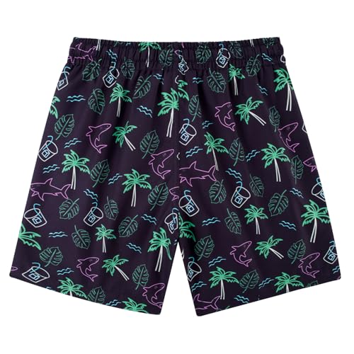 Cozople Boys Swim Trunks Compression Liner Swim Shorts Quick Dry Bathing Suit with Boxer Brief Swimwear 2-20T2