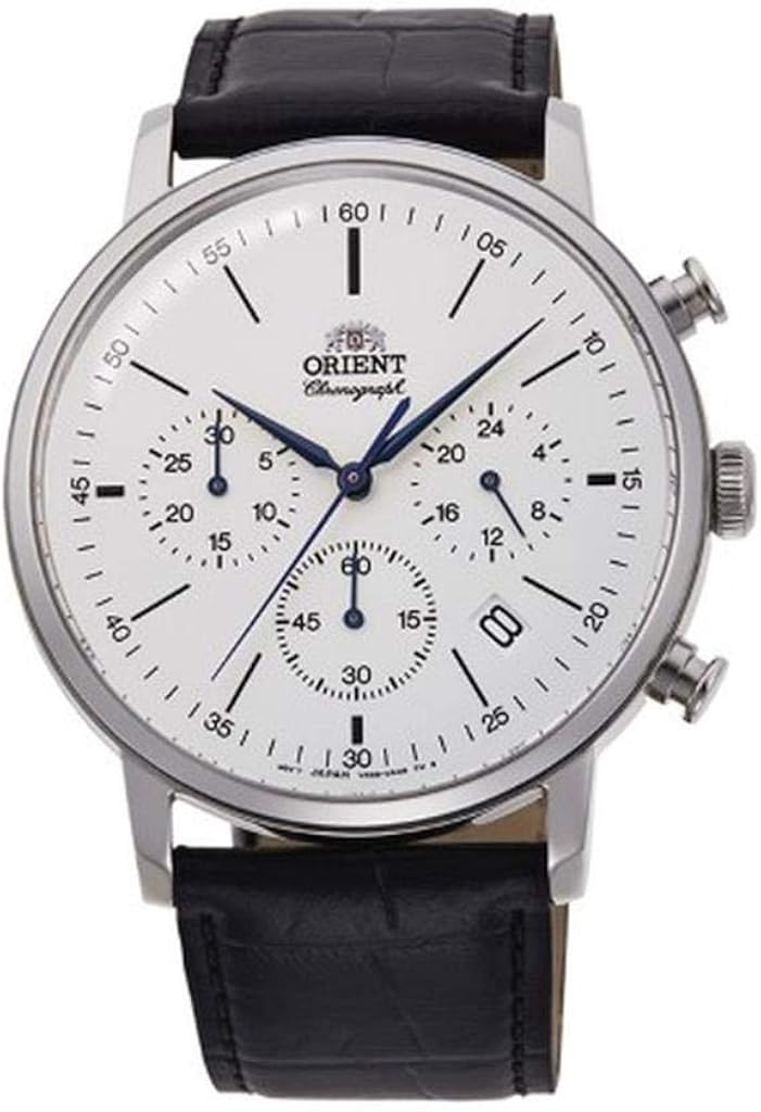 Orient Quartz Chronograph - Orologio da polso da uomo cronografo al quarzo casual in acciaio o pelle Orient Quartz Chronograph - Orologio da polso da uomo cronografo al quarzo casual in acciaio o pelle