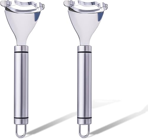 2 peladores de maíz para maíz en la mazorca, cepilladora de maíz, pelador de maíz de acero inoxidable premium, cortador de núcleo, herramientas