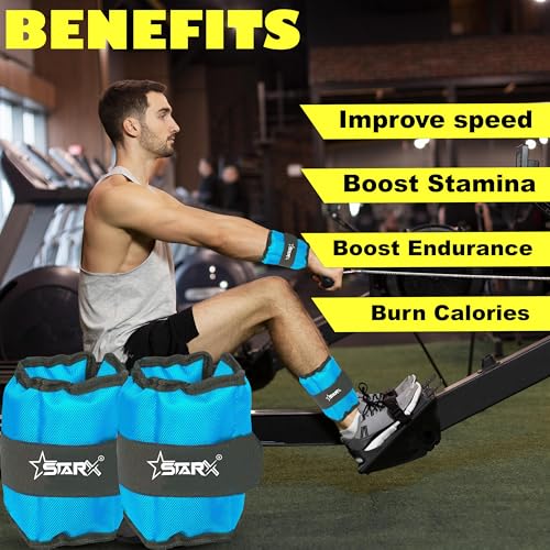 Image of Star X Weight Band Pair | Resistance Exercise | Wrist Ankle | Fitness Band | Unisex Workout Equipment | Finest-Quality Polyester Adjustable Weight | Multi-Purpose