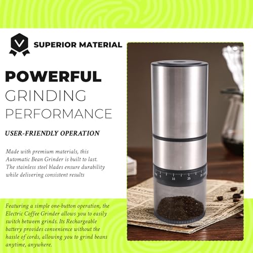 Moulin à café électrique rechargeable : fini le café moulu éventé