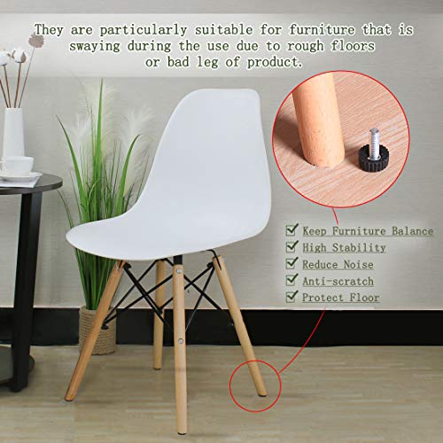 Tornillo de mano M6 uxcell para nivelar muebles con base protectora de suelo 7