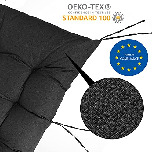 Garden Factory Cojines para palets, Cojines para Sofas de palets Asiento, Respaldo o Juego V1 (Set (Asiento 120x60+Respaldo 120x60)) - imagen 3