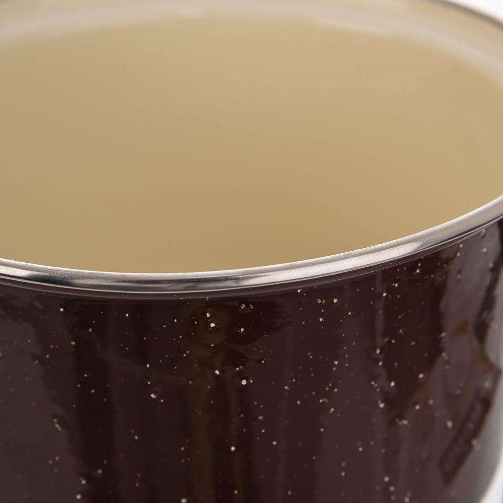 Orion group - Emaille pan - emaille pan klein - geëmailleerde pannen - kookpan - braadpan met deksel - vaatwasmachinebestendig gietijzer - diameter 16 cm - 2,3 l