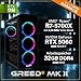 Greed® MK2 - High End Gaming PC - AMD Ryzen 7 5700X & Nvidia Geforce RTX 5060 - Ultra Schneller RGB Computer + 4K Raytracing Rechner mit 4,6 GHZ - 32 GB DDR4 RAM - 1TB SSD - WLAN + W11 Pro