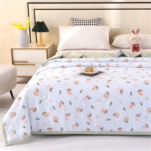 Colcha ligera y transpirable de verano de 180x200 cm con diseño reversible floral de 2,5 tog 3