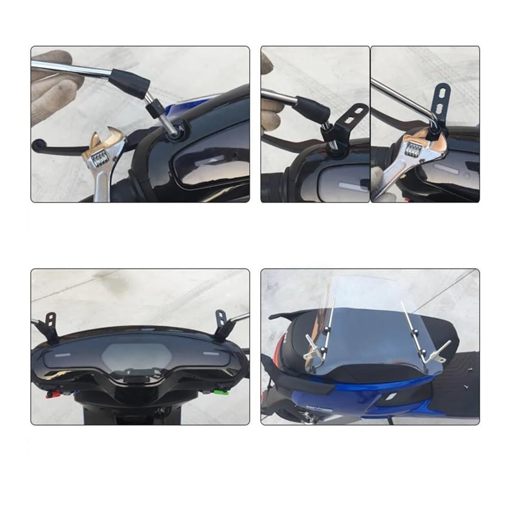 Parabrezza Deflettore Moto Deflettore Per Freddo Per Moto, Spessore 3 Mm, Parabrezza Per Scooter, Piastra Trasparente In PC
