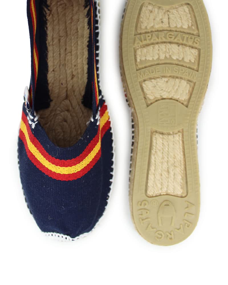 Espadrilles classiques unisexe avec drapeau de l'Espagne (fabrication artisanale en Espagne)