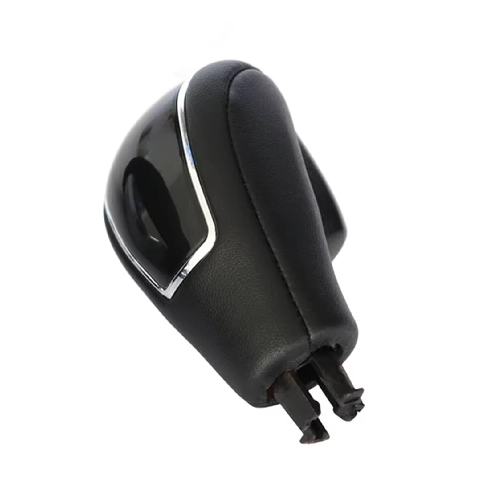 Cpddngzmkk Black Button Gear Shift Knob Lever Leather Gear Shift Knob For Mondeo Mk4 S-Max Kuga Galaxy Mk1 Automatic Pen Pomp Lever Handle Gearbox Stick Ball Car