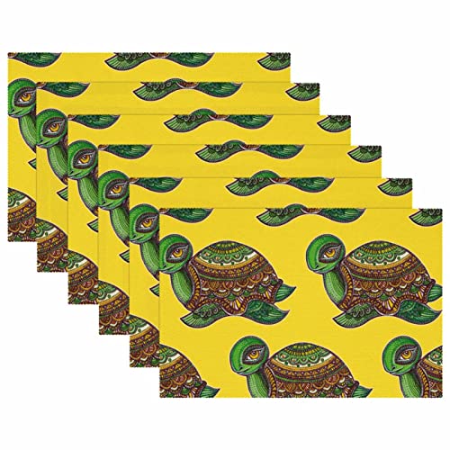 Sets de table boho lot de 6 lavables et antiderapants pour repas