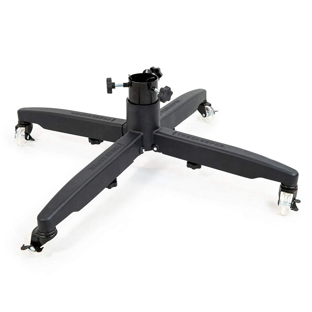[Universal Rolling Christmas Tree Stand] - Adjustable to Fit Fake Trees Up to 7.5 Feet Tall | Tree Keeper