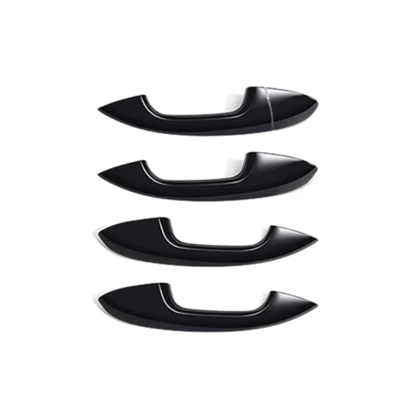 Zcxfdthf Black Lhd Door Handle Covers Part Compatible With Benz For W177 2019-2024 For W247 2020-2024 Car Exterior Door Handle Cover Trim Set Accessories(Black Lhd)